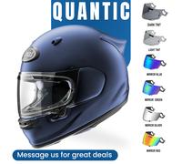 Arai Quantic Solid Matte Blue Motorbike Motorcycle Helmet