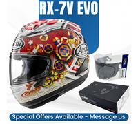 Arai RX-7V Evo Nakagami GP3 Full Face Motorcycle Helmet ECE 22.06 Pinlock Ready