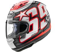 Arai RX-7V Evo Nicky Reset Helmet, black-white-red, size S for Men