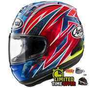 Arai RX-7V Evo - Ogura - Free Accessory - Free Dark Visor OR Pod Bag - Motorcycl