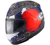 Arai RX-7V Evo Samurai Helmet, red-blue, size M for Men