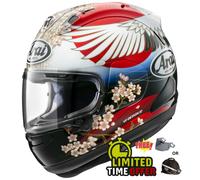 Arai RX-7V Evo Tsubasa - Free Dark Visor OR Pod Bag - Motorcycle Motorbike Helme