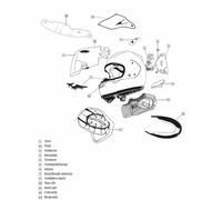 ARAI SPARE, HELMET STRAPS RENEGADE-V