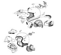 Arai Sz-ram-x Superadsis Mz Helmet Sideplates