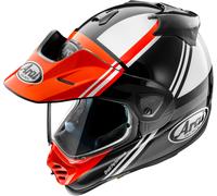 Arai Tour-X5 Cosmic Motocross Helmet, black-white-red, size S for Men