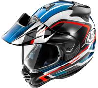 Arai Tour-X5 Discovery Motocross Helmet, white-red-blue, size M for Men