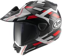 Arai TOUR-X5 Match Enduro Helmet, black-white-red, size S for Men