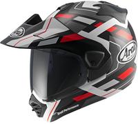 Arai TOUR-X5 Match Enduro Helmet, white/black/red, size L (59)