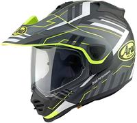 Arai Tour-X5 Trail Motocross Helmet, black-white-yellow, size L for Men