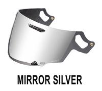 Arai VAS V Max Vision Visor Mirror Silver With Brow Vent For Motorcycle Helmets