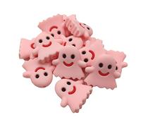 Arakierst Silicone Specter Shape Pearl Focal Bead for Pen Mini Cute Silicone Animal Beads for Keychain Making DIY Jewelry Woman Lanyard Craft