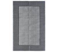 Arakil Outdoor Rug Grey 120 x 180 cm Polypropylene Weatherproof Non-Slip and Washable with Jacquard Pattern Ideal as a Balcony Rug, Patio Rug, Camping Rug and Picnic Blanket