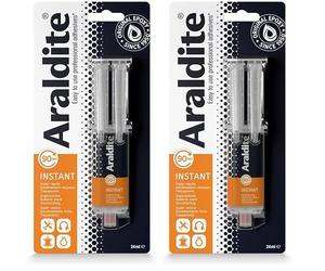 Araldite ARL400012 Instant Epoxy Syringe 24ml (Pack of 2)
