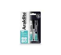 Araldite Crystal Clear Glue Epoxy Adhesive Repair Jewelry Glass 2 X 15Ml Tubes