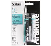 Araldite 2-Part Crystal Epoxy Resin Glue Clear Epoxy Resin Kit for Use as Ceramic Glue, Plastic Glue, Metal Glue and Glass Glue For Durable Bonding & Repairs 2 x 15ml,packaging may vary