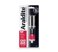 Araldite Rapid Epoxy Adhesive Syringe 24Ml (6 Packs) - Fast-Setting Strong 2-Part Glue For Metal, Wood & Plastic