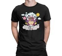 Arale Tshirt for Men Dr Slump Toriyama Manga 90s Cute Robot 80s Vintage Pure Cotton Tshirt Black t Shirt