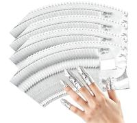 Aramanara 1000 Pcs Gel Nail Polish Remover Foil Wraps with Pre-Attached Lint-Free Cotton Pads