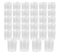 Aramanara 50 Pcs 100 ml Resin Measuring Cups, Plastic Epoxy Mixing Cup, Reusable Clear Paint Mixing Cups for Resin Molds Crafts Casting