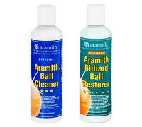 Aramith Bundle of 2 Items Billiard Ball Cleaner & Aramith Billiard Ball Restorer 8.4 fl.oz. Bottles