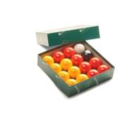 Aramith Premier Red and Yellow League Pool Balls - 2 inch Diameter Pool Balls with 1 7/8 inch Cue Ball
