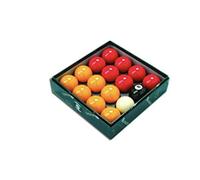 Aramith Premier Red-Yellow 2" Pool Balls with 1 7/8" White