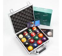 Aramith PREMIER Spots & Stripes 2 Inch Pool Balls & Sturdy Carrying Case