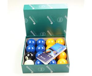 Aramith Yellow and Blue 50.8 mm Billiard or Pool Balls