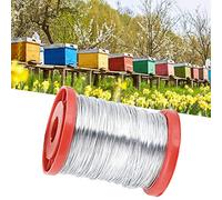 Aramox 0.5mm Beekeeping Frame Wire, Stainless Steel Beehive Reinforcement Wire for Secure Beeswax Placement and Easy Handling for Beekeepers (Stainless steel wire)