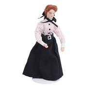 Aramox 1:12 House Doll Ceramic Model Toy with Movable Joints for Role-playing Games Collectors (teacher)