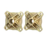 Aramox 1 Pair Rear Axle Wheel Hubs, 24 Tooth Spline 4 Stud Wheel Rear Axle Hub 25mm Axle Diameter for 125cc 150cc 200cc Go Kart ATV Quad