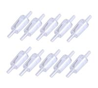 Aramox 10 Pcs Check Valve PP One Way Check Valve 4mm for Aquarium Air Pump Fish Tank Water Stop Use Non Return Control for Hose Connection and Backflow Prevention (4mm white)
