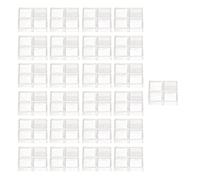 Aramox 100Pcs Tactile Cover, Transparent ABS Push Covers for Tact Replacement, Clear View, Easy Press, Quick Install for Electronic Repair