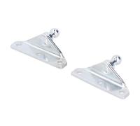 Aramox 10mm Gas Spring Lift Strut Bracket Ball Stud, 2pcs Heavy Duty Silver Galvanize Steel M10 Brackets for Gas Prop Strut Spring Pack Automobile Accessory