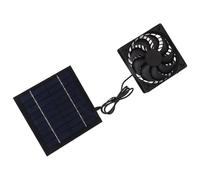 Aramox 10W Solar Panel Fan Kit, Solar Powered Fan Solar Fan Ventilators for Small Greenhouses Doghouses Sheds Ventilation with Temperature Reduction