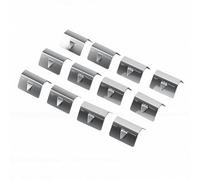 Aramox 12 Pcs Stainless Steel Wind Deflector Clips Set for Heko G3 Sned, Rain Deflector Channel Clips for Secure Car Installation