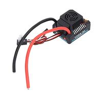 Aramox 120A Brushless ESC, Programmable Sensorless RC Car Speed Controller, Plastic Aluminum Copper Build, 2 to 4S 5.8V to 6.1V 3A BEC, Low Voltage Cut Off for 1/8 RC Cars