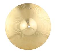 Aramox 12in Brass Cymbal Musical Instrument Accessory Percussion Instruments Drum Set 12 Inch Practice Crash Accessories Kits 12 Inch Cymbal Professional Sound Quality Brass