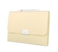 Aramox 13 Pockets Expanding File Folder, PP Accordion File Folder with 12 Index Labels and Handle, 13 X 10.2 in Portable Paper Organizer for Home Office School (Yellow)