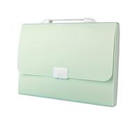 Aramox 13 Pockets Expanding File Folder, PP Accordion File Folder with 12 Index Labels and Handle, 13 X 10.2 in Portable Paper Organizer for Home Office School (Green)