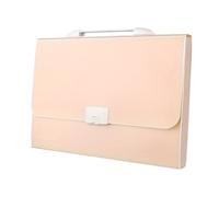 Aramox 13 Pockets Expanding File Folder, PP Accordion File Folder with 12 Index Labels and Handle, 13 X 10.2 in Portable Paper Organizer for Home Office School (Pink)