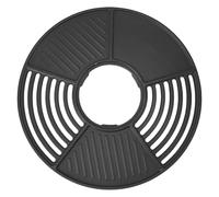 Aramox 16.54inch Round Grill Plate Cooking Grid, Non Stick Enamel Coating Cast Iron Grill Grate Grids for The Same Size Charcoal for Cooking, BBQ