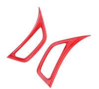 Aramox 1Pair Wheel Eyebrow Side Vent Decor Cover Trim for JL JLU 2 Door Unlimited 4 Door 2018-2025 and JT Trunk Sports Sahara 2018-2025 (Red)