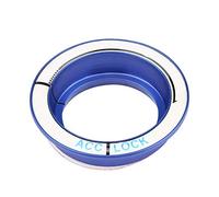 Aramox 2005-2018, Luminous Ignition Switch Trim Ring Circle Key Hole Cover, Novel and Fashionable, with Fluorescent Light At Night Time, for Decorate Ignition Switch Appearances (Blue)