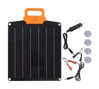 Aramox 20W 18V Portable Solar Panel Monocrystalline Silicon Solar Panel Charger for RV Camping Outdoor Vehicle Power Supply, Lightweight and Portable (Orange)