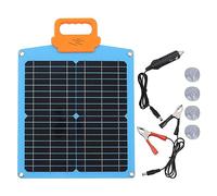 Aramox 20W 18V Portable Solar Panel Monocrystalline Silicon Solar Panel Charger for RV Camping Outdoor Vehicle Power Supply, Lightweight and Portable (Blue)