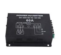 Aramox 24V to 12V DC Converter, Metal Alloy Voltage Regulator with Dual Fan Heat Dissipation, Overload Protection for Cars and Trucks (60A)