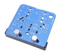 Aramox 26mm 35mm Concealed Hinge Jig Position Plate Aluminum Alloy Hinge Hole Template Fixture for Accurate Installation