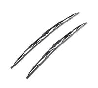 Aramox 2pcs 21 Inch 24 Inch Windshield Wiper Blades, Universal U Type Interface Rubber Wiper Arm Replacement for 12V 24V Vehicles
