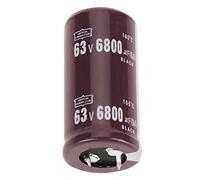 Aramox 2pcs 63V 6800uF Electrolytic Capacitor, 105℃ Long Life Low Impedance Large Can Type Snap in Terminal, with High Precision Stability, for Wide Range Electronic Applications